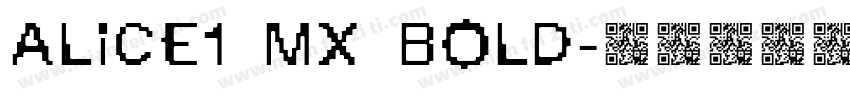 Alice1 MX Bold字体转换
